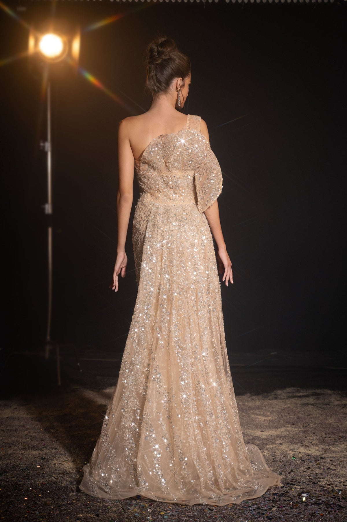 One-Shoulder Floor-Length Sequin Formal Mermaid Pre Order