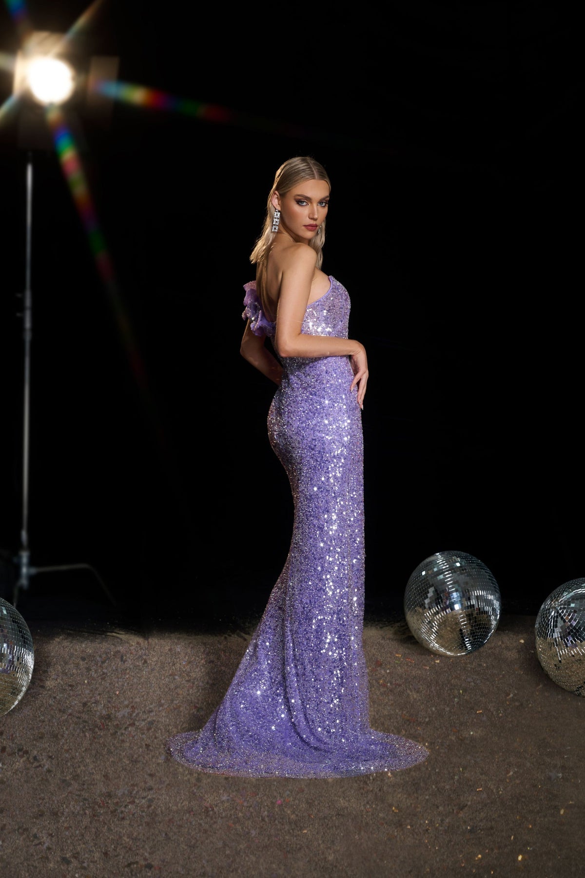Off-the-Shoulder Floor-Length Sequin Prom Mermaid Pre Order