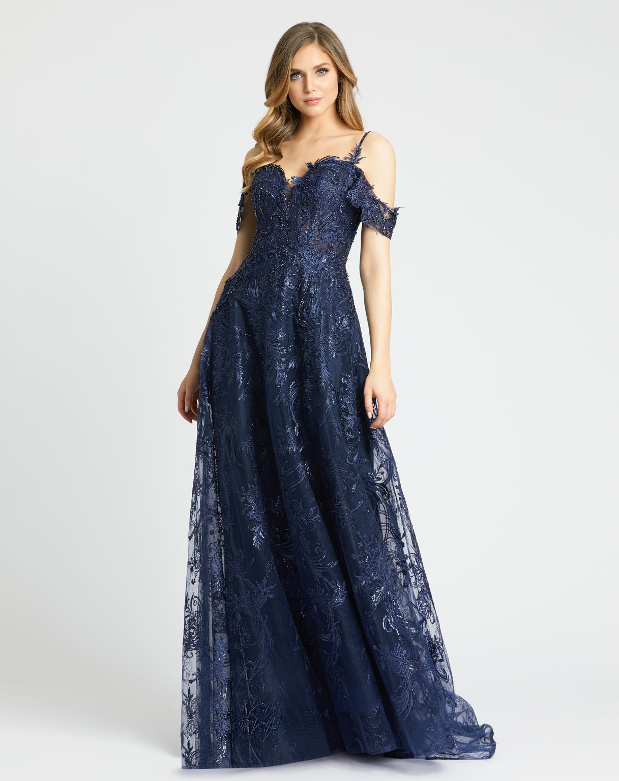 Long Beaded Dress A Line Mac Duggal 20287 The Dress Outlet Long Beaded Dress A Line Mac Duggal 20287 The Dress Outlet