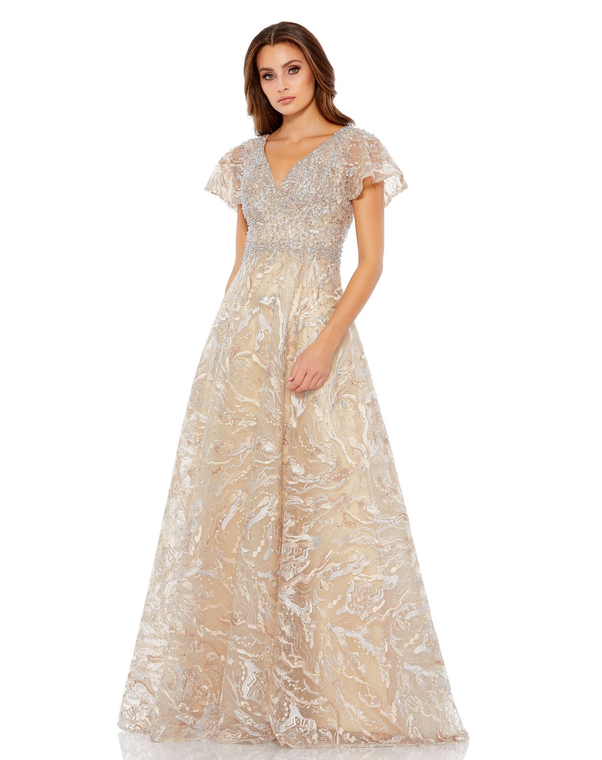 Mac Duggal 20301 Long Formal A Line Evening Dress