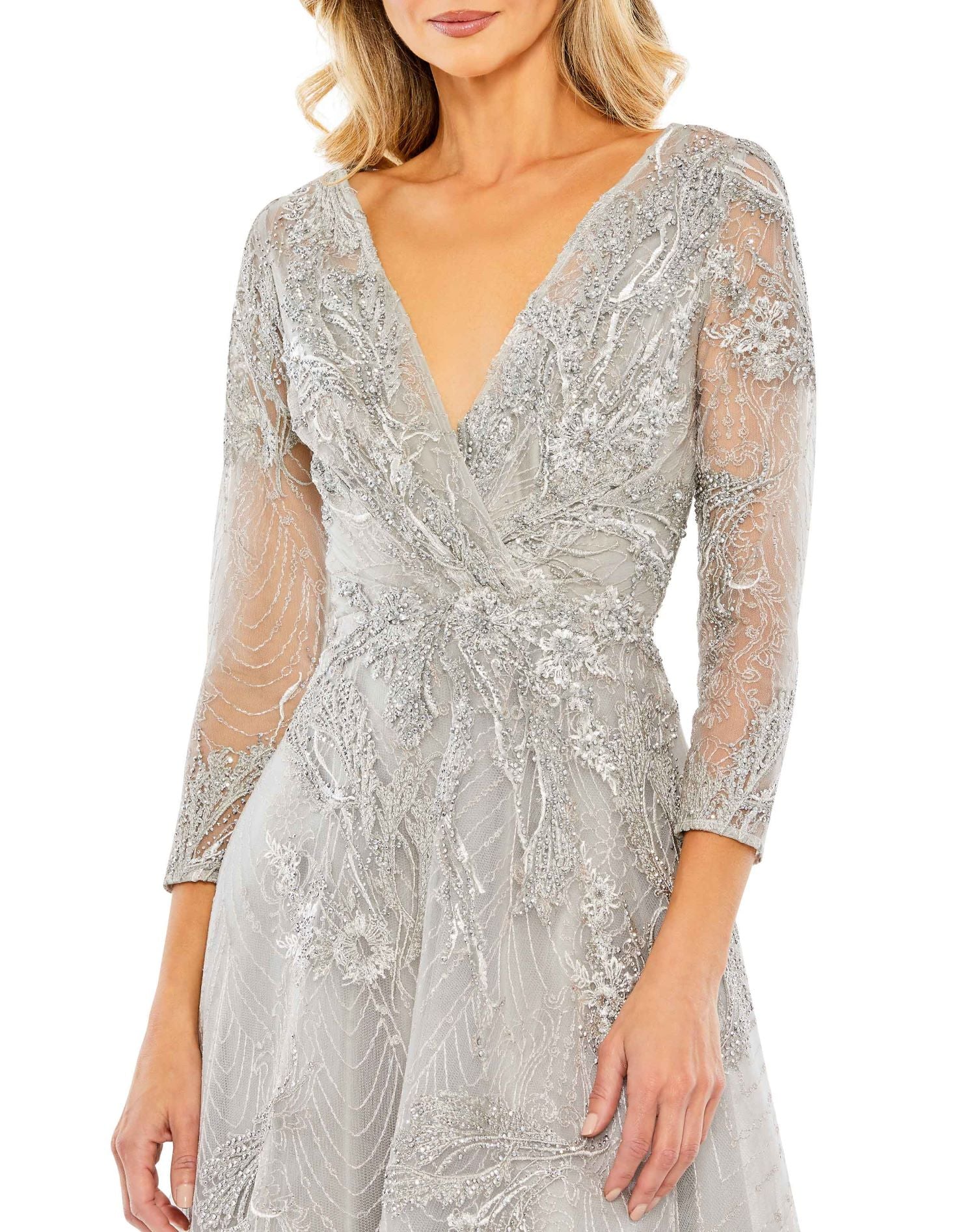 Mac Duggal A20336 Beaded Formal Evening Long Dress