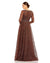Chocolate 14 Mac Duggal 20372 Long Sleeve Formal Evening Dress Sale