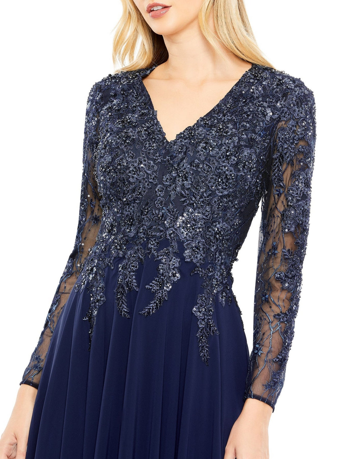 Mac Duggal 20388 Formal Long Sleeve Evening Gown