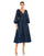 Mother of the Bride Dresses Short A Line Mother of the Bride Midi Dress Midnight