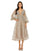 Mother of the Bride Dresses Short A Line Mother of the Bride Midi Dress Taupe