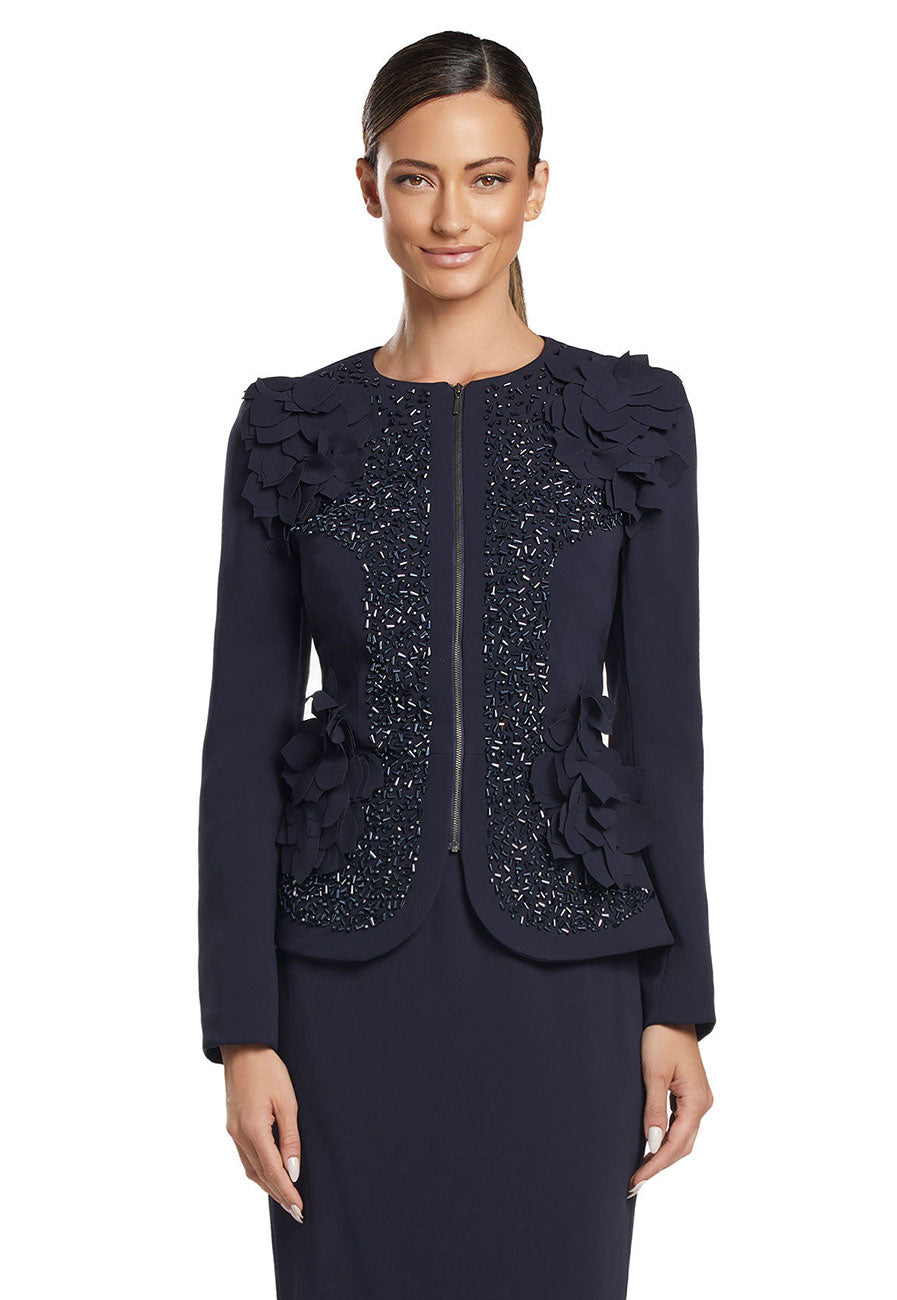 Alexander by Daymor 2040-46F24 Short Mother of the Bride Peplum Dress