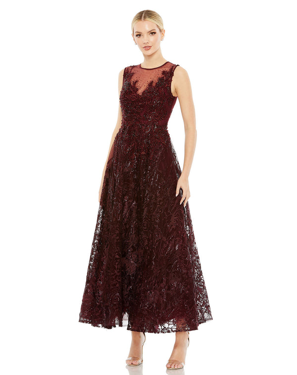 Long Beaded Dress Prom Formal Mac Duggal 20421