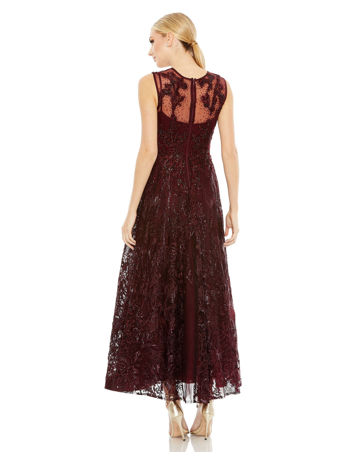 Mac Duggal 20421 Long Beaded Prom Formal Dress