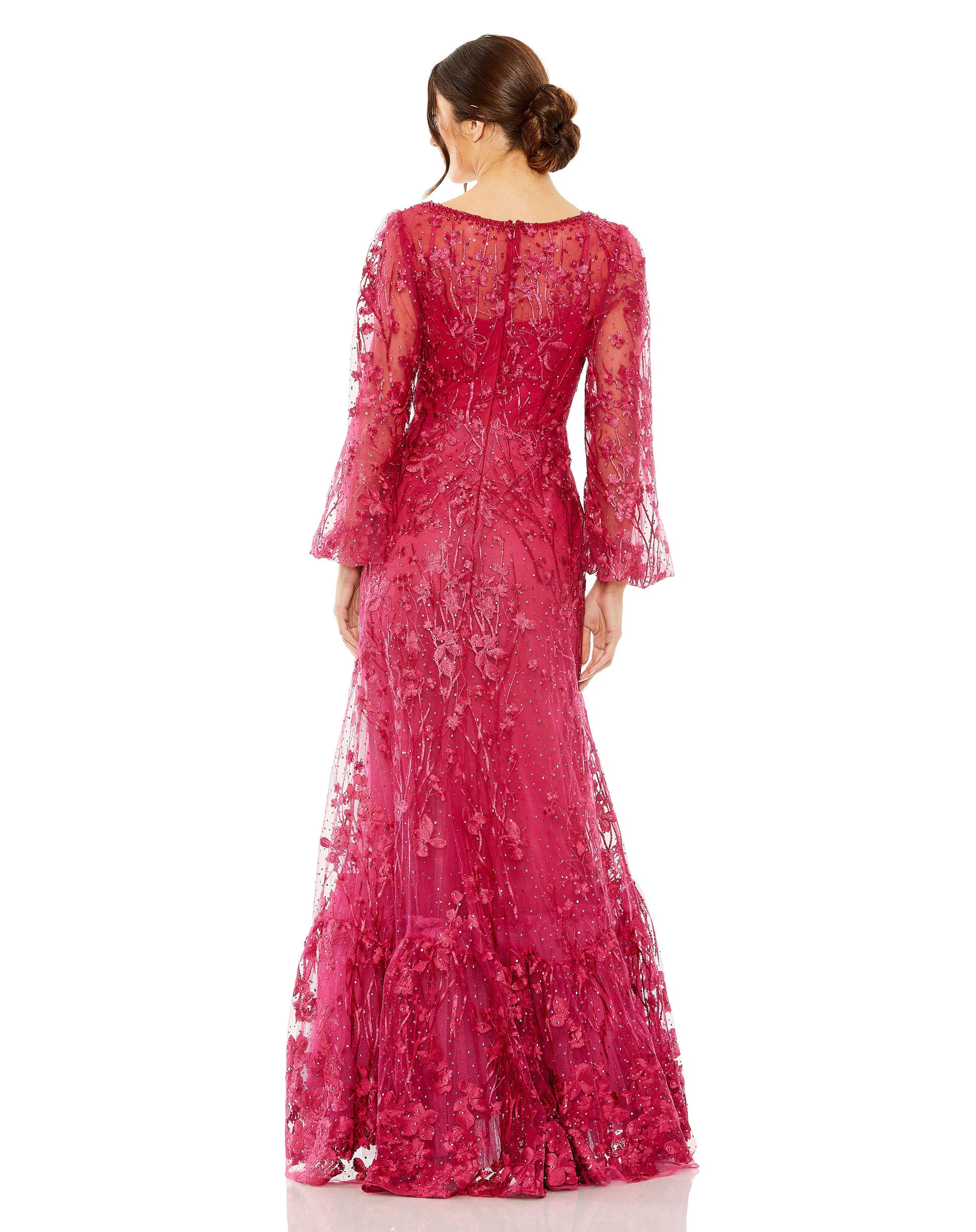 Mac Duggal 20430 Long Mother of the Bride Lace Formal Gown
