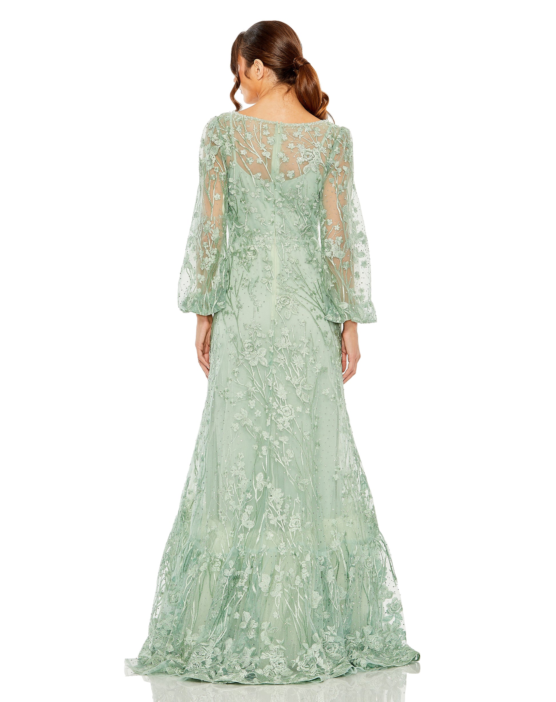 Mac Duggal 20430 Long Mother of the Bride Lace Formal Gown