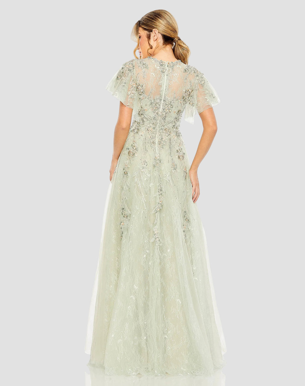 Mother of the Bride Dresses A Line Long Formal Sequin Mother of the Bride Dress Mac Duggal 20450 Seafoam