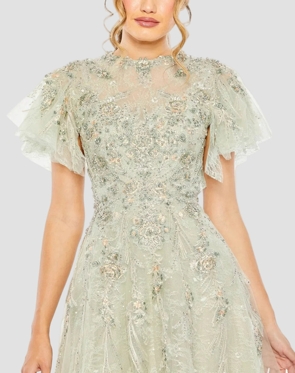 Mother of the Bride Dresses A Line Long Formal Sequin Mother of the Bride Dress Mac Duggal 20450 Seafoam