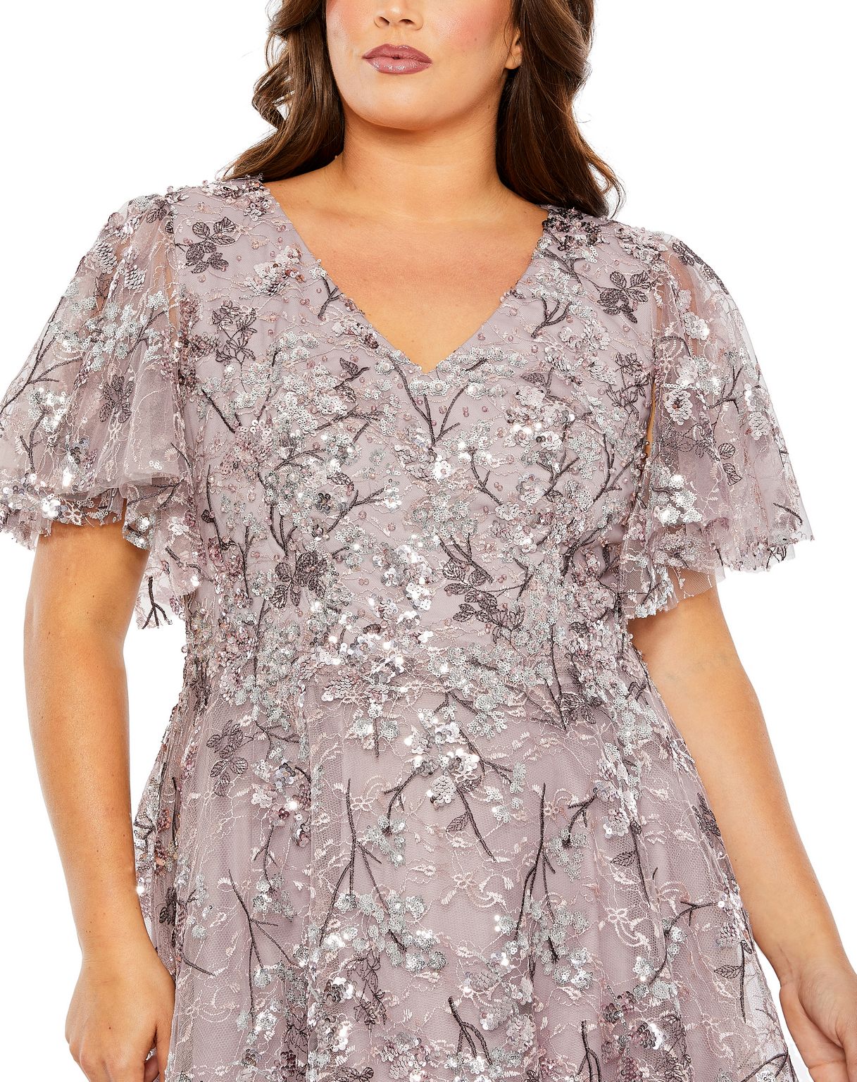Mac Duggal 20473 High Low A Line Formal Plus Size Dress