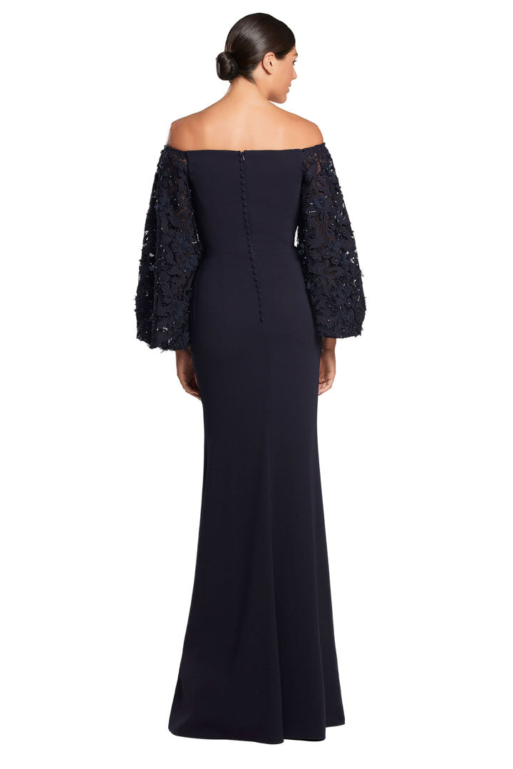 Alexander by Daymor 2047F24 Long Formal Beaded Lace Evening Dress