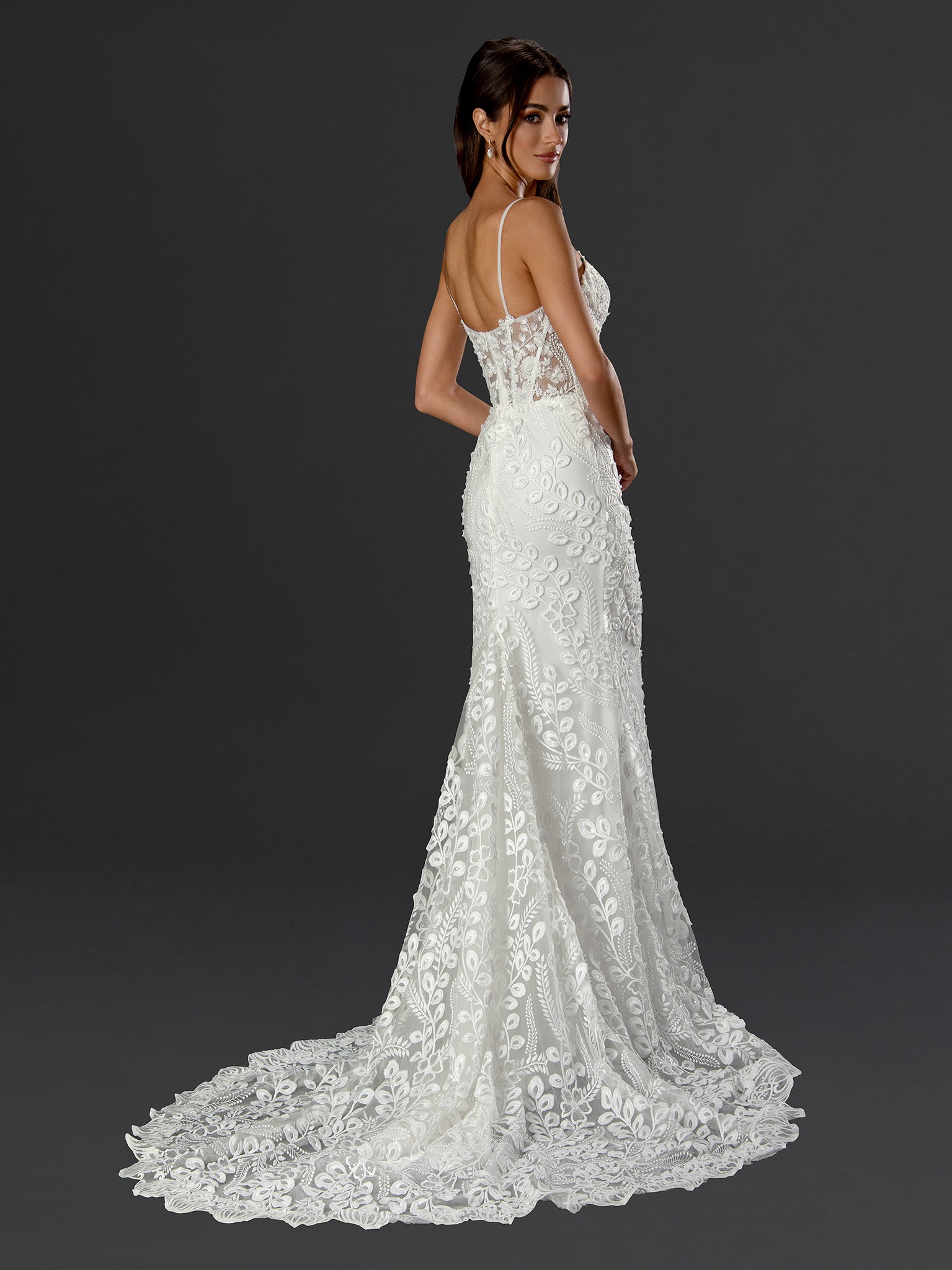 Stella Couture 24515 Bridal Gown Long Fitted Wedding Dress