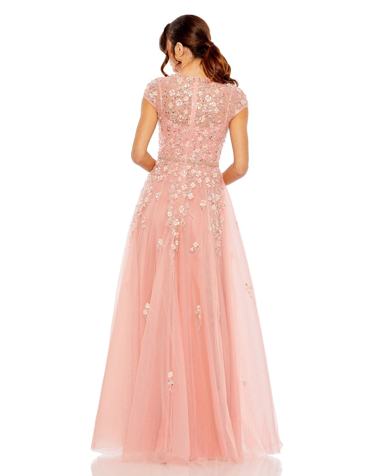 Mac Duggal 20511 Long Formal Dress A Line Floral Evening Gown