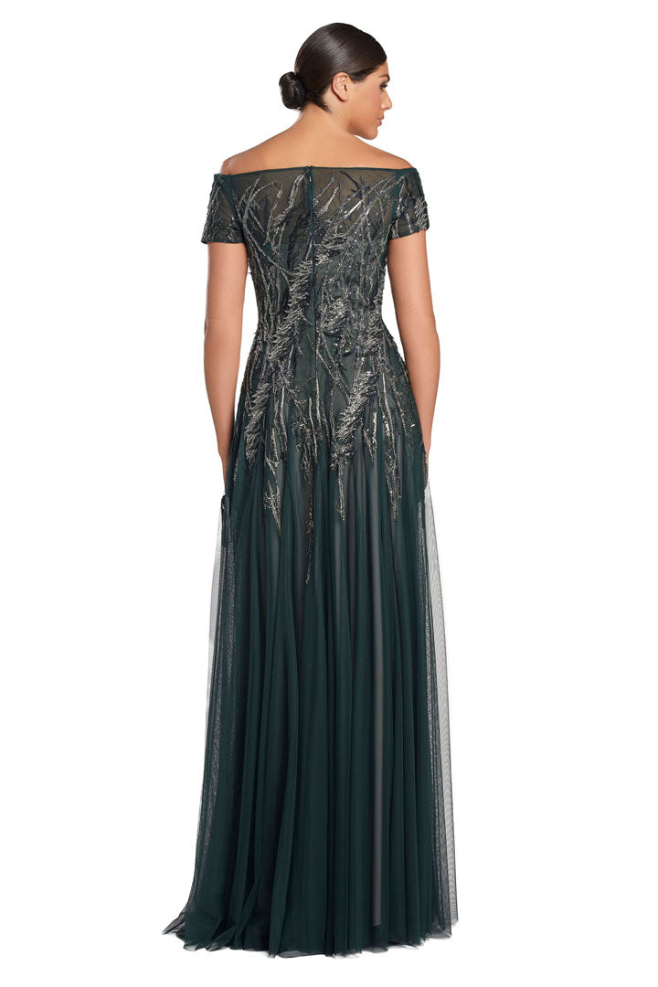 Formal Dresses Glitter Long Formal A Line Evening Dress Hunter/Multi