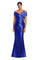 Formal Dresses Pleated Formal Long Evening Slit Dress Royal