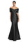 Formal Dresses Pleated Long Mermaid Formal Evening Dress Black
