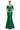 Formal Dresses Pleated Long Mermaid Formal Evening Dress Emerald