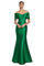 Formal Dresses Pleated Long Mermaid Formal Evening Dress Emerald