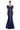 Formal Dresses Pleated Long Mermaid Formal Evening Dress Navy