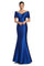 Formal Dresses Pleated Long Mermaid Formal Evening Dress Royal