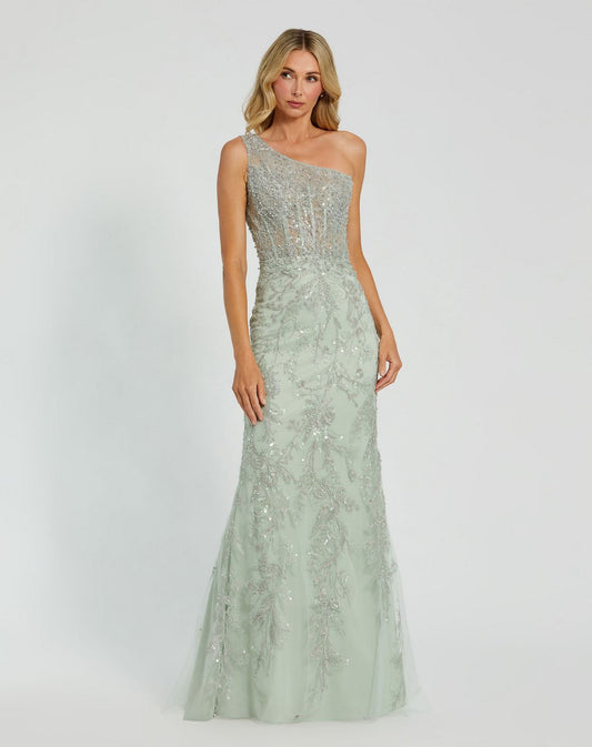Prom Dresses Prom Sequin Long Fitted Formal Dress Sage