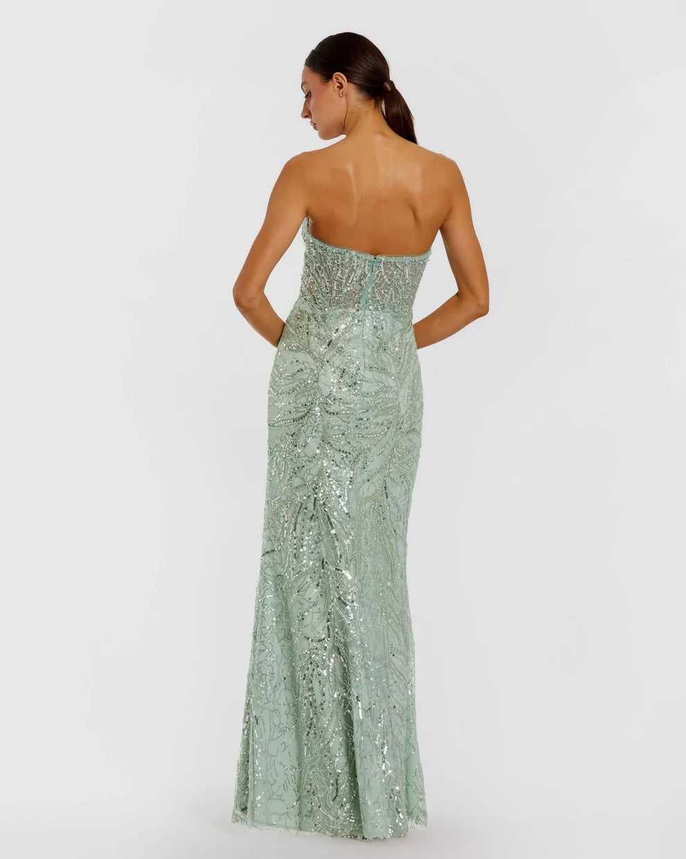 Prom Dresses Glittered Long Prom Dress Jade