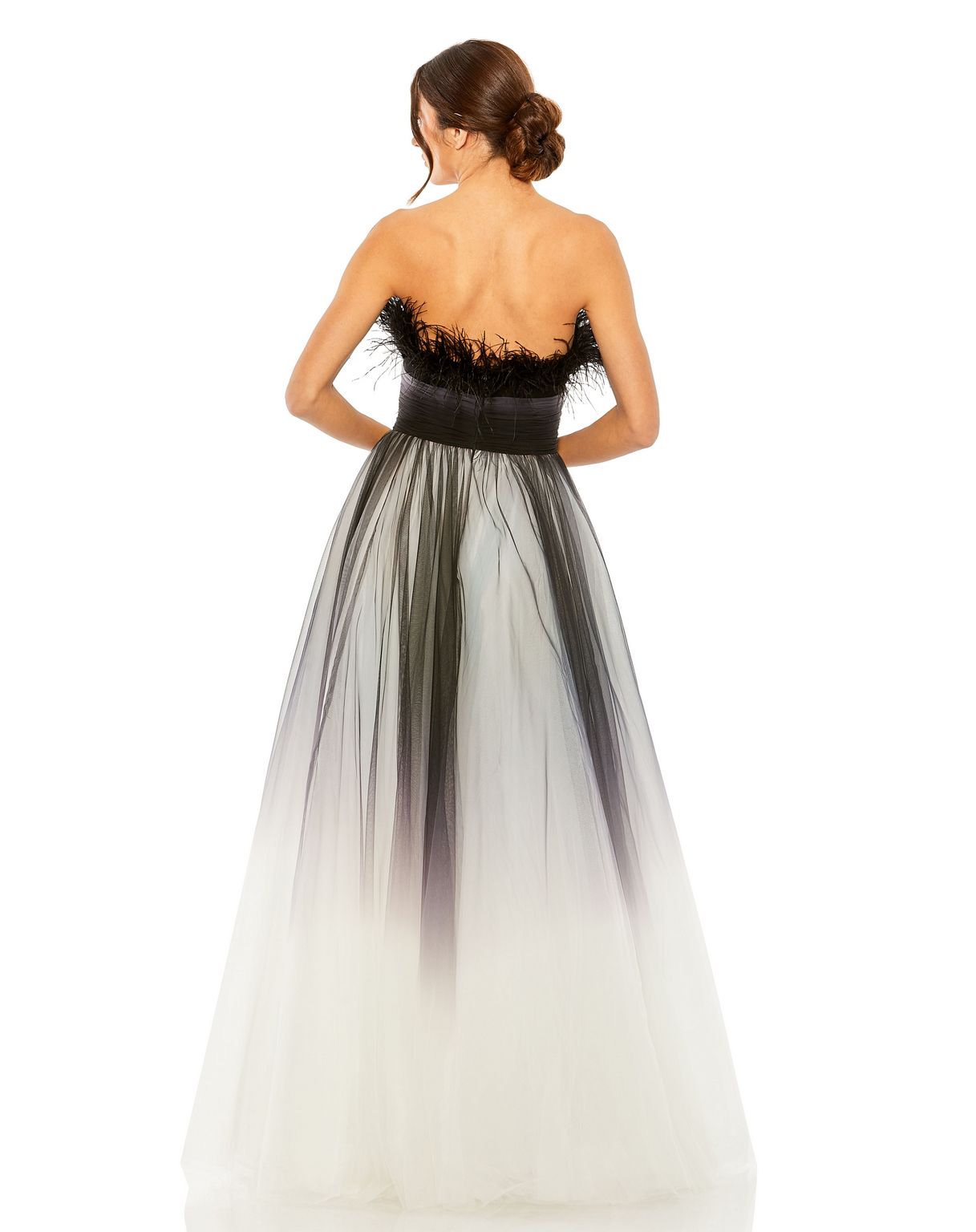 Long Strapless Prom Ball Gown Strapless Detail Mac Duggal 20557