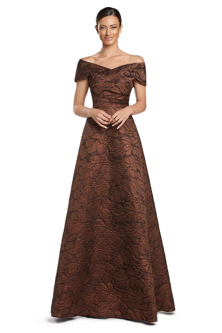 Alexander by Daymor 2054F24 A Line Long Formal A Line Pocket Evening Dress