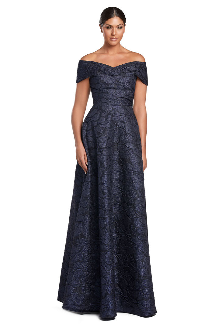 Alexander by Daymor 2054F24 A Line Long Formal A Line Pocket Evening Dress