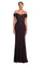 Formal Dresses Beaded Evening Long Formal Fitted Dress Aubergine
