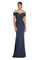 Formal Dresses Beaded Evening Long Formal Fitted Dress Graphite
