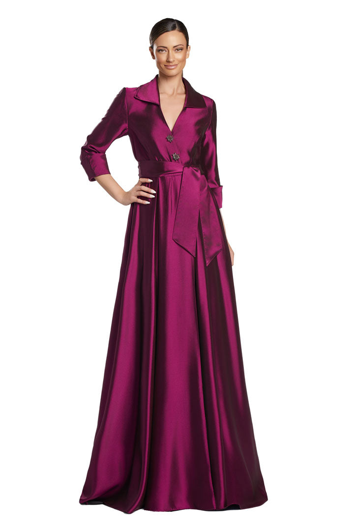 Formal Dresses Evening Long Formal Slit A Line Dress Magenta