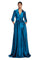 Formal Dresses Evening Long Formal Slit A Line Dress Storm Blue