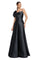 Prom Dresses Long Formal A Line Pleated Prom Dress Black