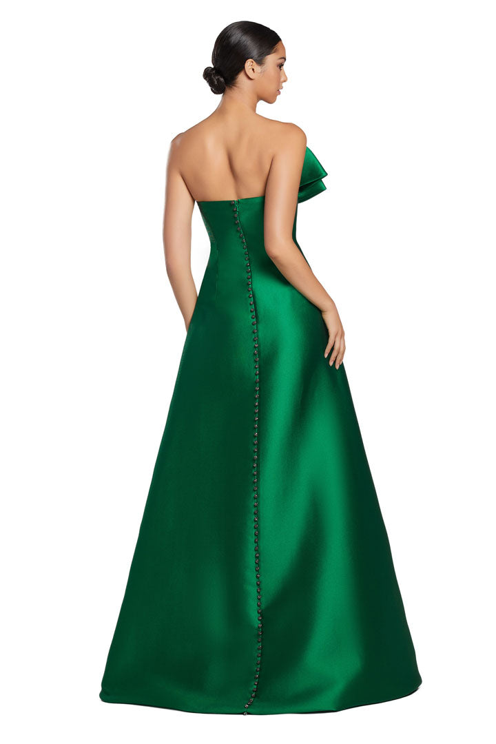 Alexander by Daymor 2068F24 Long Formal A Line Pleated Prom Dress