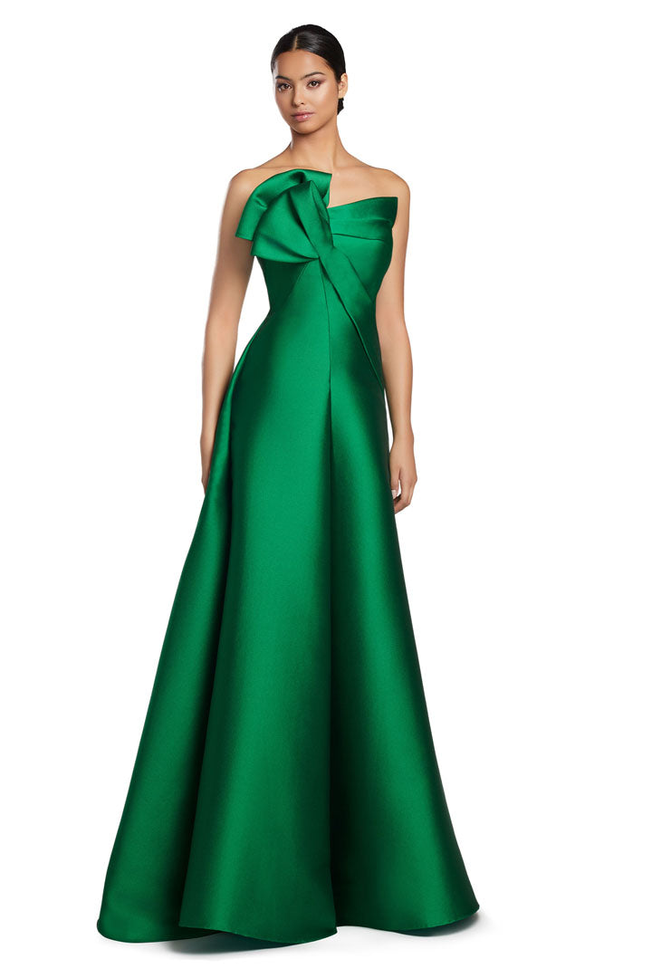 Alexander by Daymor 2068F24 Long Formal A Line Pleated Prom Dress