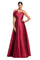 Prom Dresses Long Formal A Line Pleated Prom Dress Raspberry