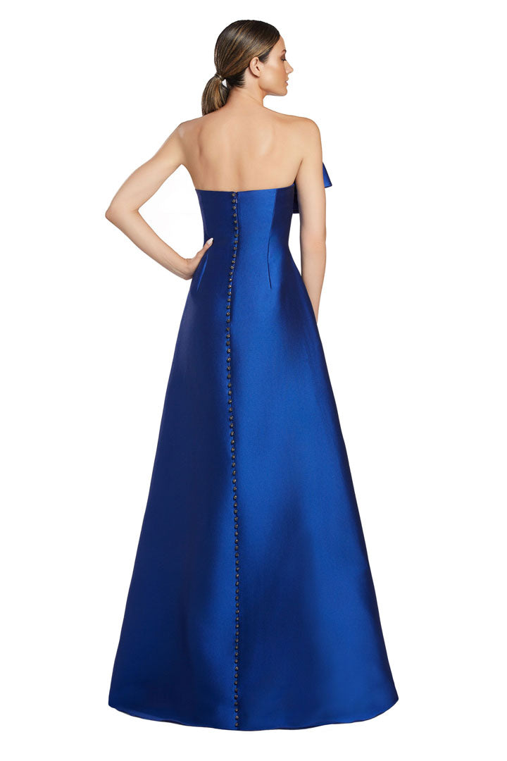 Alexander by Daymor 2068F24 Long Formal A Line Pleated Prom Dress