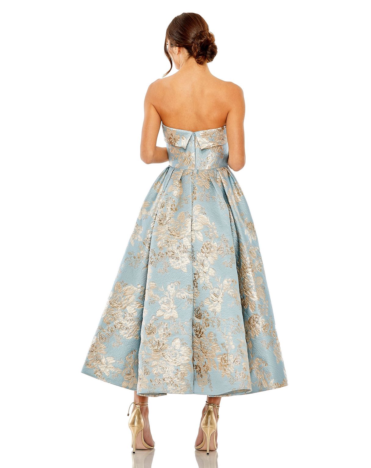 Mac Duggal 20726 A Line Formal Prom Midi Dress