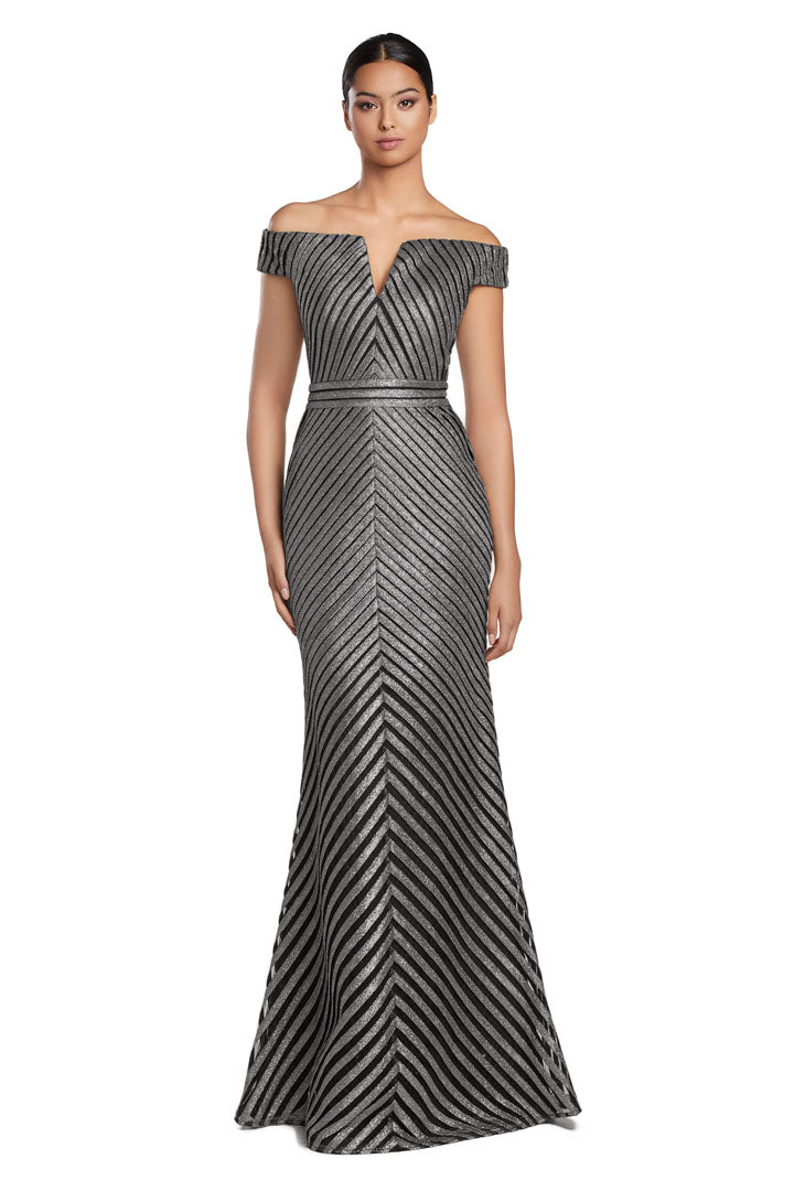 Prom Dresses Fitted Long Formal Evening Prom Dress Pewter