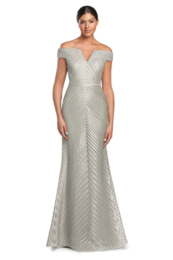 Prom Dresses Fitted Long Formal Evening Prom Dress Platinum