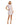 Cocktail Dresses Short Button Cocktail Pockets Mini Dress Pink Multi
