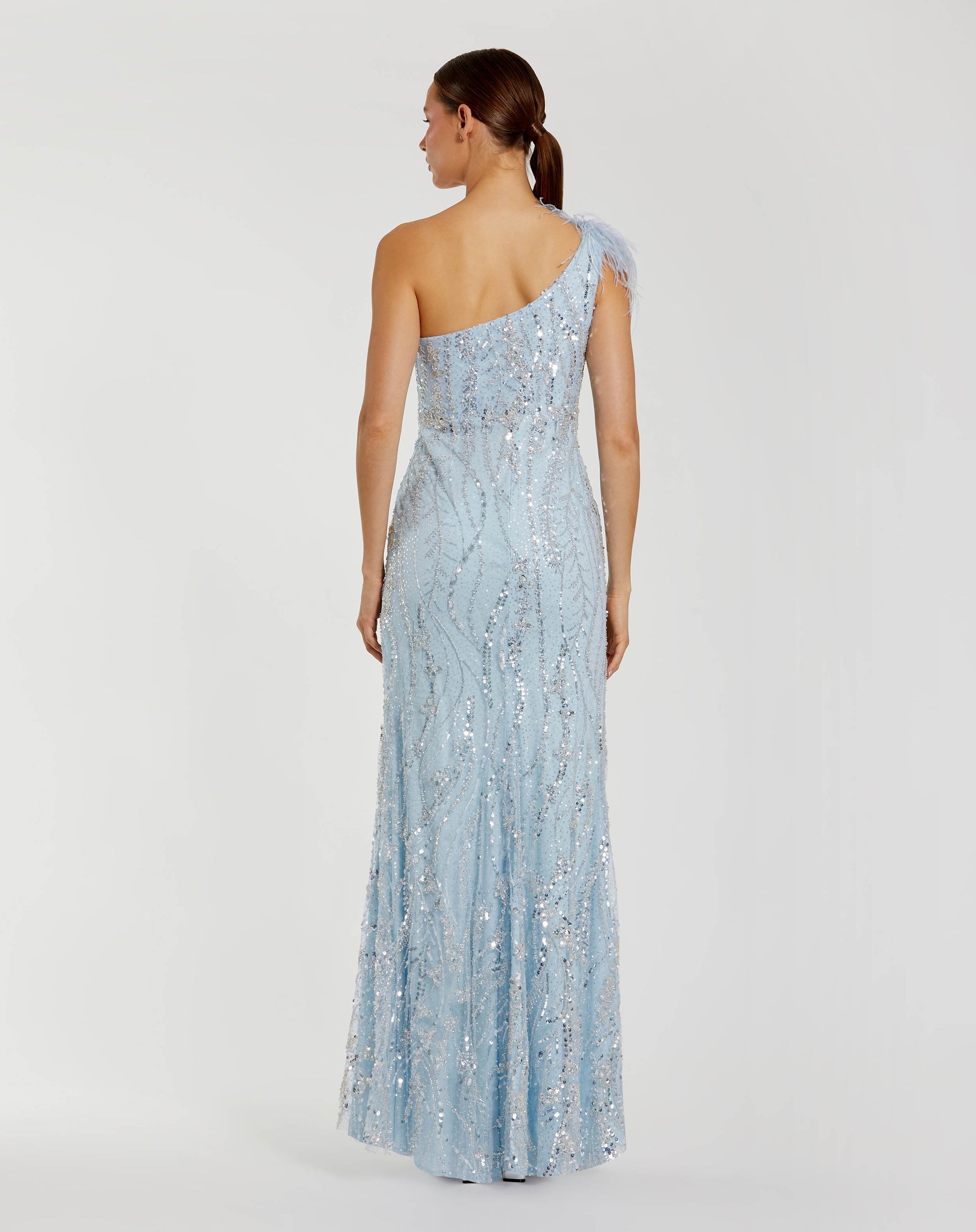 Mac Duggal 20887 Long Embroidered Prom Dress
