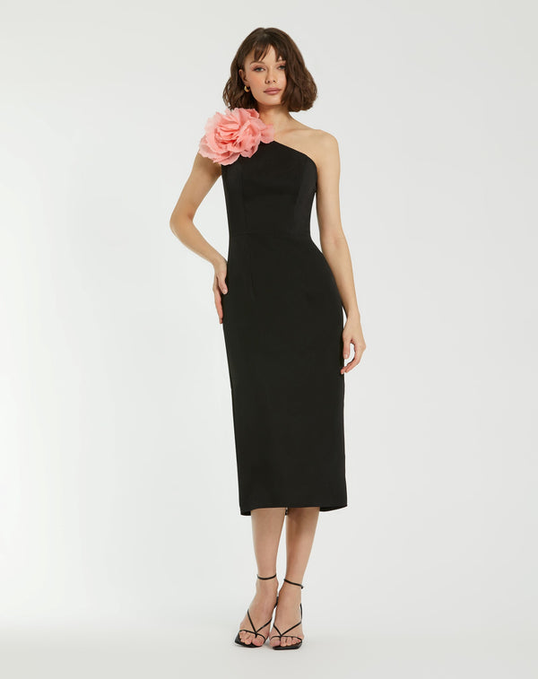 Formal 3D Flower Cocktail Midi Dress 3D Flower Cocktail Midi Mac Duggal 20933