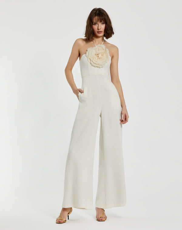 Long Formal 3D Flower Prom Jumpsuit 3D Flower Prom Jumpsuit Mac Duggal 20934