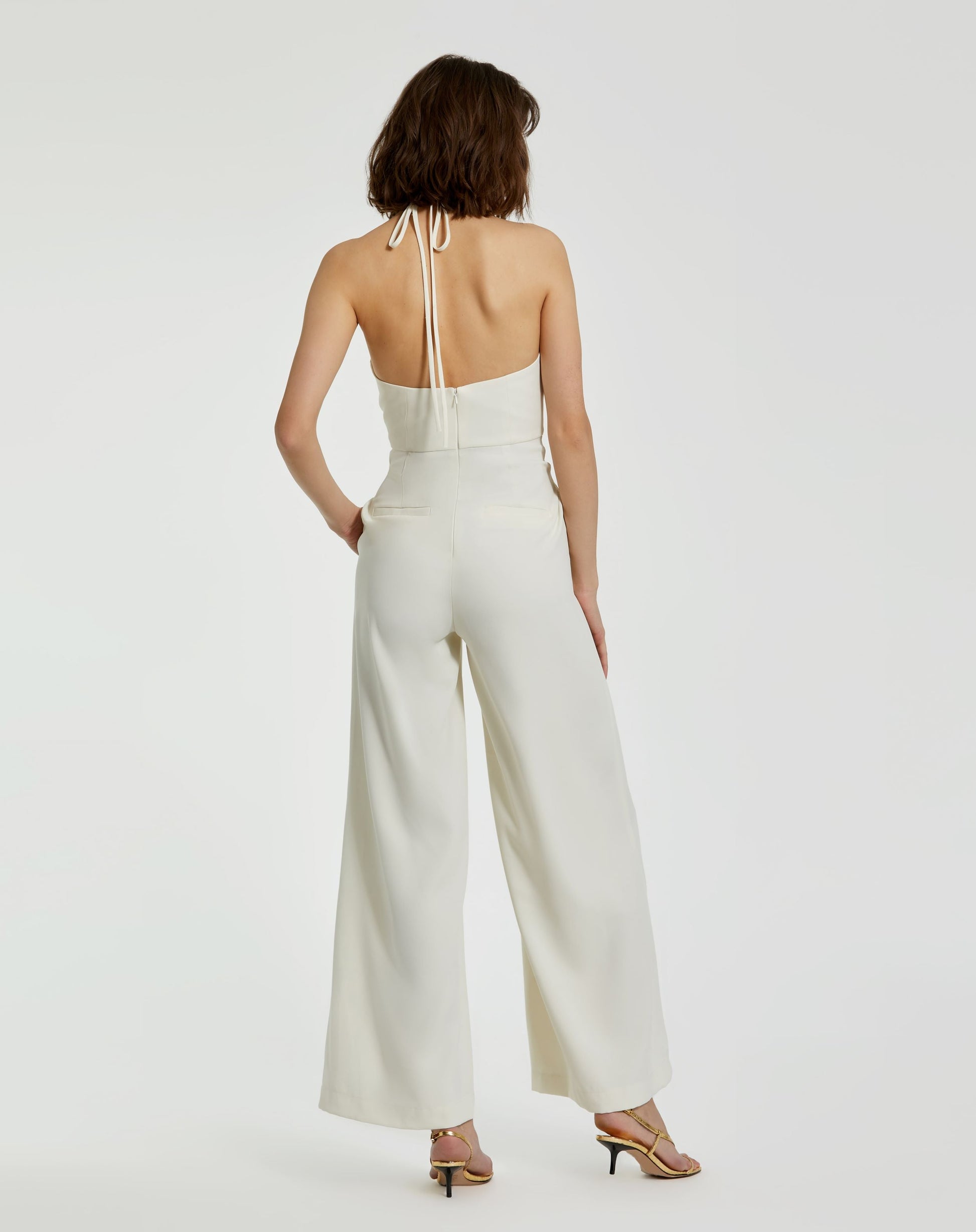 Mac Duggal 20934 Long Formal 3D Flower Prom Jumpsuit