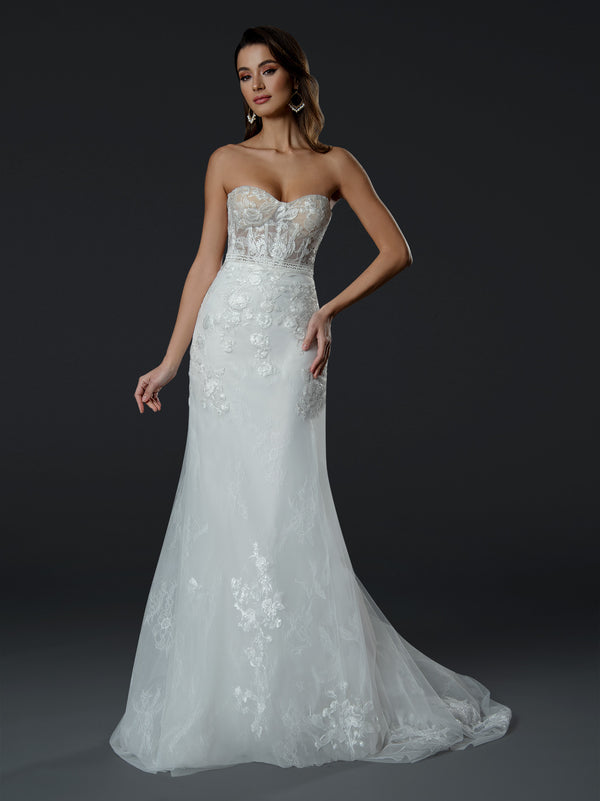 Simple Long Wedding Dress
